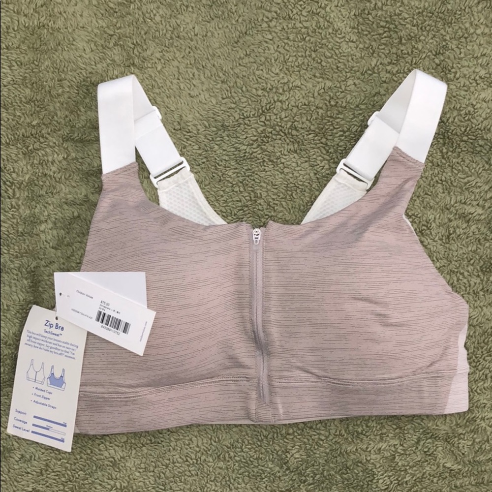 Outdoor Voices Zip bra. Brand new.